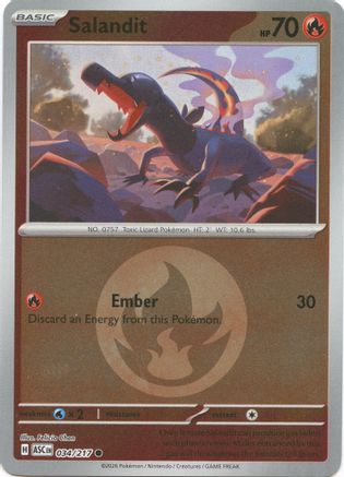Salandit (Energy Symbol Pattern) 034 - Reverse Holofoil ME Ascended Heroes - Common