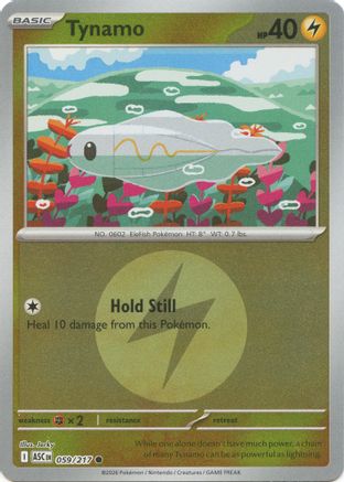 Tynamo (Energy Symbol Pattern) 059 - Reverse Holofoil ME Ascended Heroes - Common