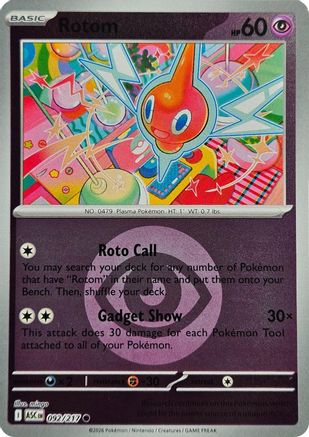 Rotom (Energy Symbol Pattern) 092 - Reverse Holofoil ME Ascended Heroes - Common