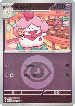 Slurpuff (Energy Symbol Pattern) 094/217 - Reverse Holofoil ME Ascended Heroes - Uncommon