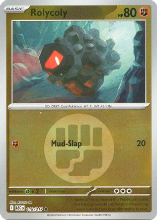 Rolycoly (Energy Symbol Pattern) 118 - Reverse Holofoil ME Ascended Heroes - Common
