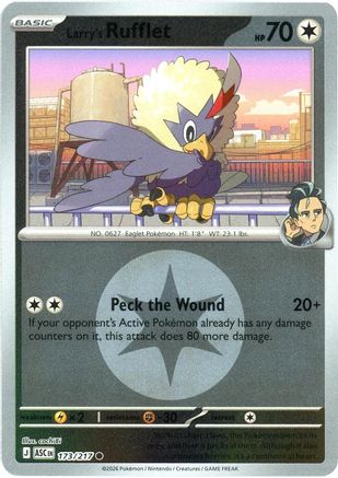 Larry's Rufflet (Energy Symbol Pattern) 173 - Reverse Holofoil ME Ascended Heroes - Common
