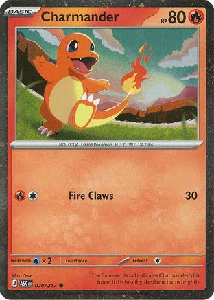 Charmander (Cosmos Holo) 020/217 - Holofoil Miscellaneous Cards & Products - Common
