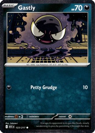 Gastly (Cosmos Holo) 123/217 - Holofoil Miscellaneous Cards & Products - Common