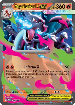 Mega Charizard X ex 029 - Holofoil ME Mega Evolution Promo - Promo