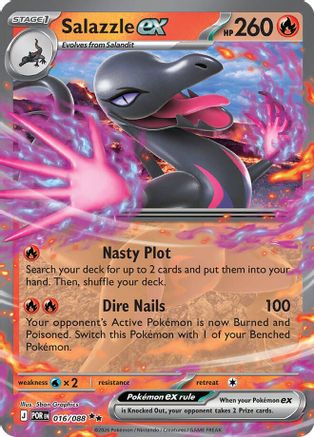 Salazzle ex 016/088 - Holofoil ME03 Perfect Order - Double Rare
