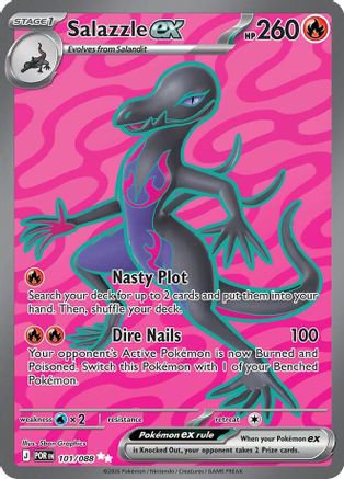 Salazzle ex 101/088 - Holofoil ME03 Perfect Order - Ultra Rare