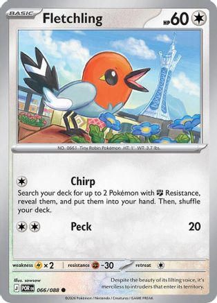 Fletchling 066 - Reverse Holofoil ME03 Perfect Order - Common
