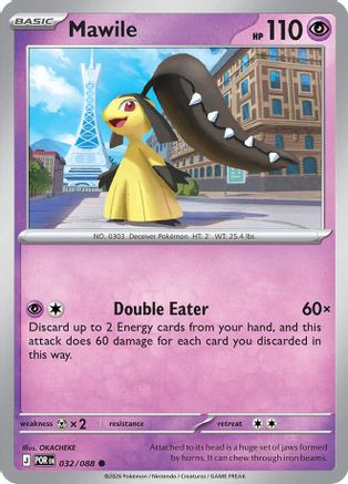 Mawile 032 - Reverse Holofoil ME03 Perfect Order - Common
