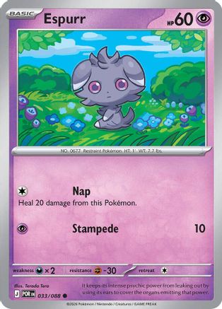 Espurr 033/088 ME03 Perfect Order - Common