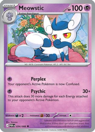 Meowstic 034 ME03 Perfect Order - Uncommon