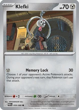 Klefki 059 - Reverse Holofoil ME03 Perfect Order - Common