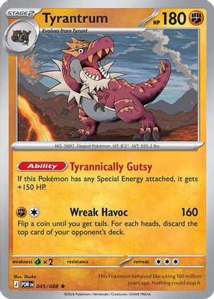 Tyrantrum - 047/088 (Non-Holo) 045/088 Deck Exclusives - Rare