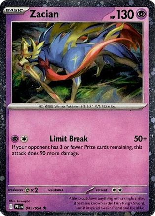Zacian (Cosmos Holo) 045/094 - Holofoil Blister Exclusives - Rare