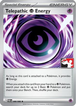 Telepathic Psychic Energy 088/088 Prize Pack Series Cards - Rare