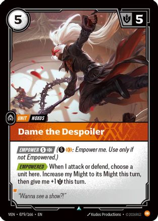 Dame the Despoiler (079/166) - Vendetta Foil