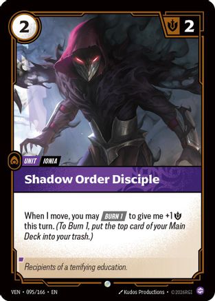 Shadow Order Disciple (095/166) - Vendetta Foil