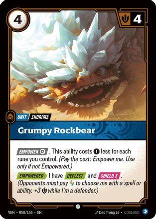 Grumpy Rockbear (050/166) - Vendetta Foil