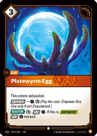 Platewyrm Egg (075/166) - Vendetta Foil