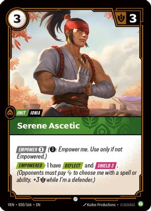 Serene Ascetic (030/166) - Vendetta Foil