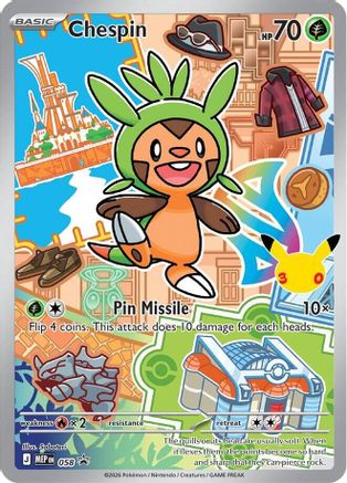 Chespin 058 - Holofoil First Partner Collection 2026 - Promo