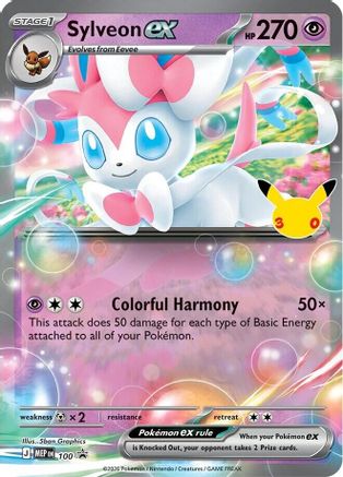 Sylveon ex (30th Celebration) 100 - Holofoil ME Mega Evolution Promo - Promo