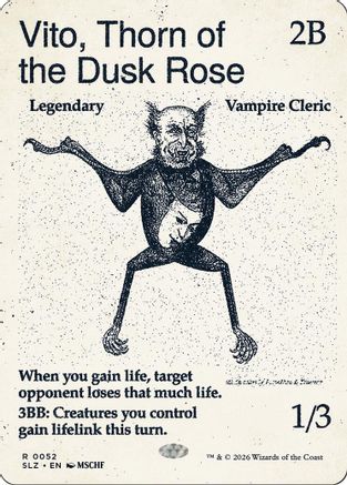 Vito, Thorn of the Dusk Rose (0052) (SLZ-052) - Secret Lair x MSCHF: The Zeta Set