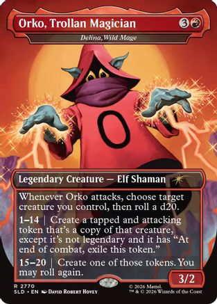 Orko, Trollan Magician - Delina, Wild Mage (SLD-2770) - Secret Lair Drop Series Foil