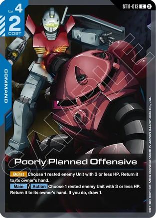 Poorly Planned Offensive (ST11-013) - Starter Deck 11 Aquatic Assault