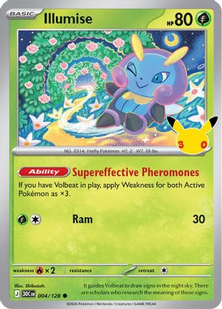 Illumise 004 - Holofoil ME 30th Celebration - Common