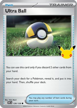 Ultra Ball 128 - Holofoil ME 30th Celebration - Common