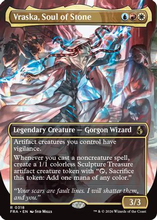 Vraska, Soul of Stone (Borderless) (FRA-318) - Reality Fracture