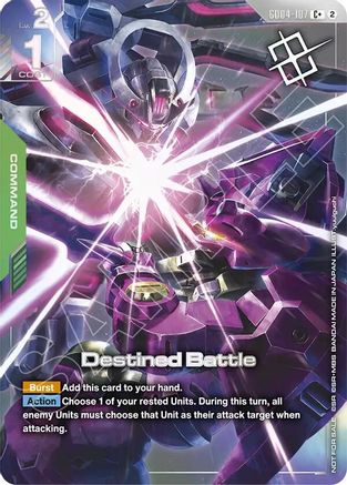 Destined Battle (Store Tournament Winner Pack 06) (GD04-107) - Gundam Promotional Cards Holofoil