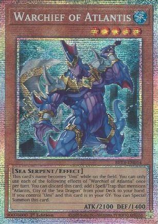 Warchief of Atlantis (Starlight Rare) (BETB-EN014) - Beyond the Brave 1st Edition