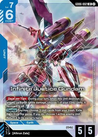 Infinite Justice Gundam (GD06-002) - Stardust Trails Holofoil