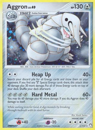 Aggron - Holofoil Mysterious Treasures - Holo Rare