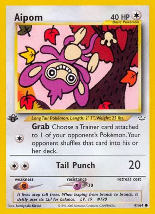 Aipom 041 - 1st Edition Neo Revelation - Common