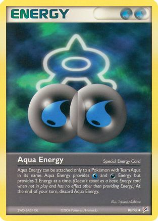 Aqua Energy - Reverse Holofoil Team Magma vs Team Aqua - Uncommon