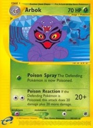 Arbok (35) - Reverse Holofoil Expedition - Rare
