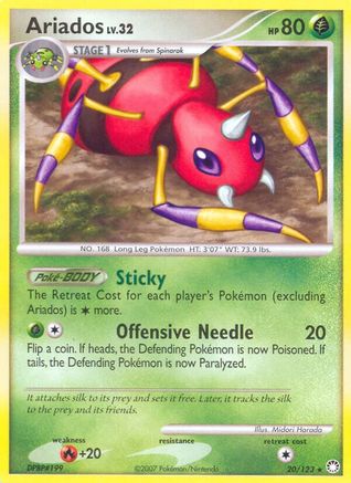 Ariados - Reverse Holofoil Mysterious Treasures - Rare
