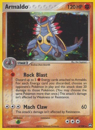 Armaldo - Reverse Holofoil Power Keepers - Holo Rare