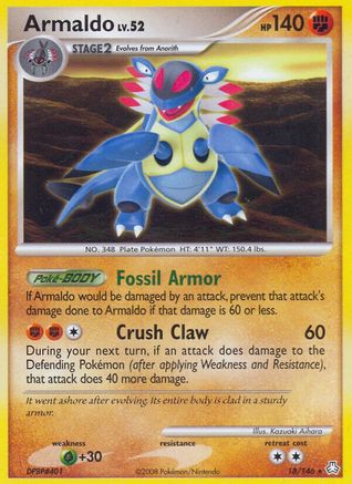 Armaldo - Reverse Holofoil Legends Awakened - Rare