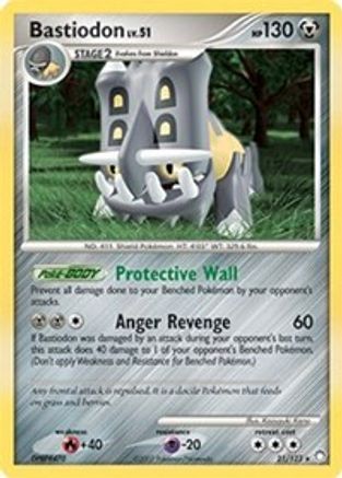 Bastiodon - 21/123 (DP Mysterious Treasures)/123 - Holofoil Deck Exclusives - Holo Rare