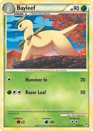 Bayleef 040 - Reverse Holofoil Call of Legends - Uncommon