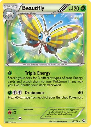 Beautifly - Reverse Holofoil Dragons Exalted - Rare