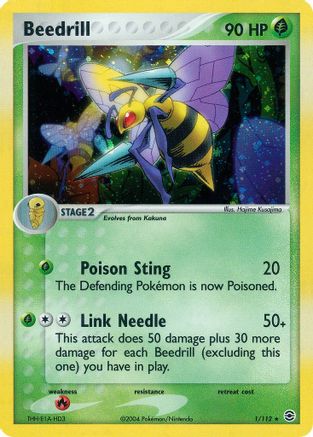 Beedrill 001 - Holofoil FireRed & LeafGreen - Holo Rare