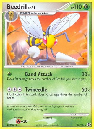 Beedrill - Reverse Holofoil Great Encounters - Rare