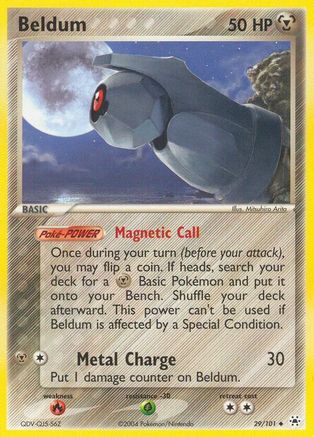 Beldum - 29/101/101 - Reverse Holofoil Hidden Legends - Uncommon