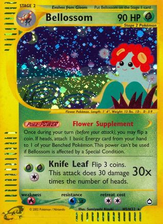 Bellossom (H5) - Holofoil Aquapolis - Holo Rare