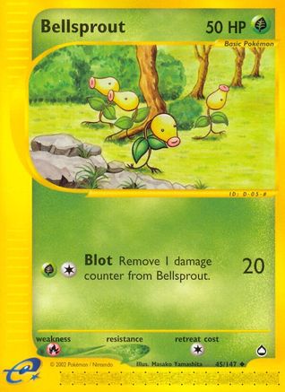 Bellsprout (45) - Reverse Holofoil Aquapolis - Uncommon